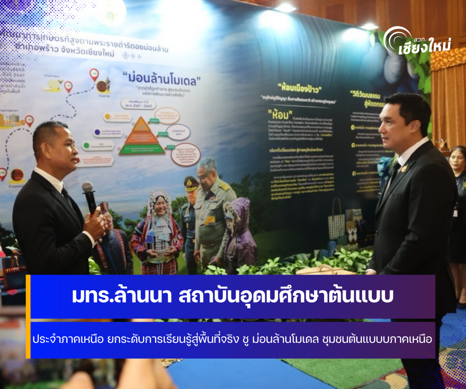 มทร.ล้านนา สถาบันอุดมศึกษาต้นแบบประจำภาคเหนือ ยกระดับการเรียนรู้สู่พื้นที่จริง ขับเคลื่อนศูนย์สร้างนวัตกรภูมิภาค